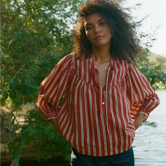 Doen Tops - Doen Imani Top in Monaco Stripe